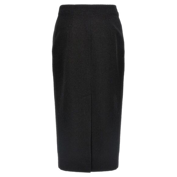 Alessandra Rich Women Midi Tweed Bouclé Skirt